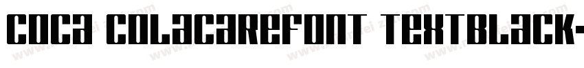 Coca ColaCareFont TextBlack字体转换